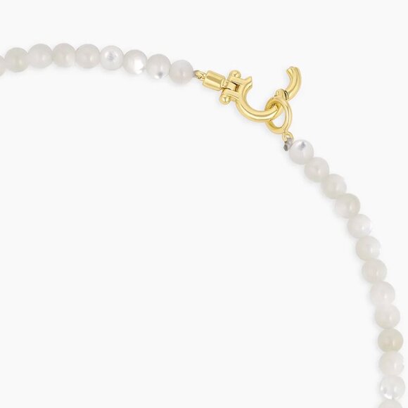 Gorjana Carter Gemstone Necklace Mother of Pearl - Picture 4 of 4